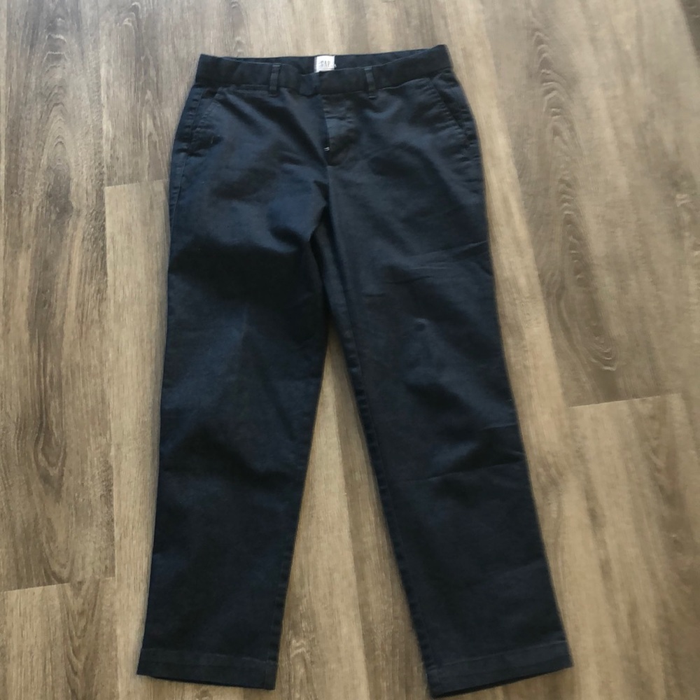 Gap slim fit city crop denim trousers